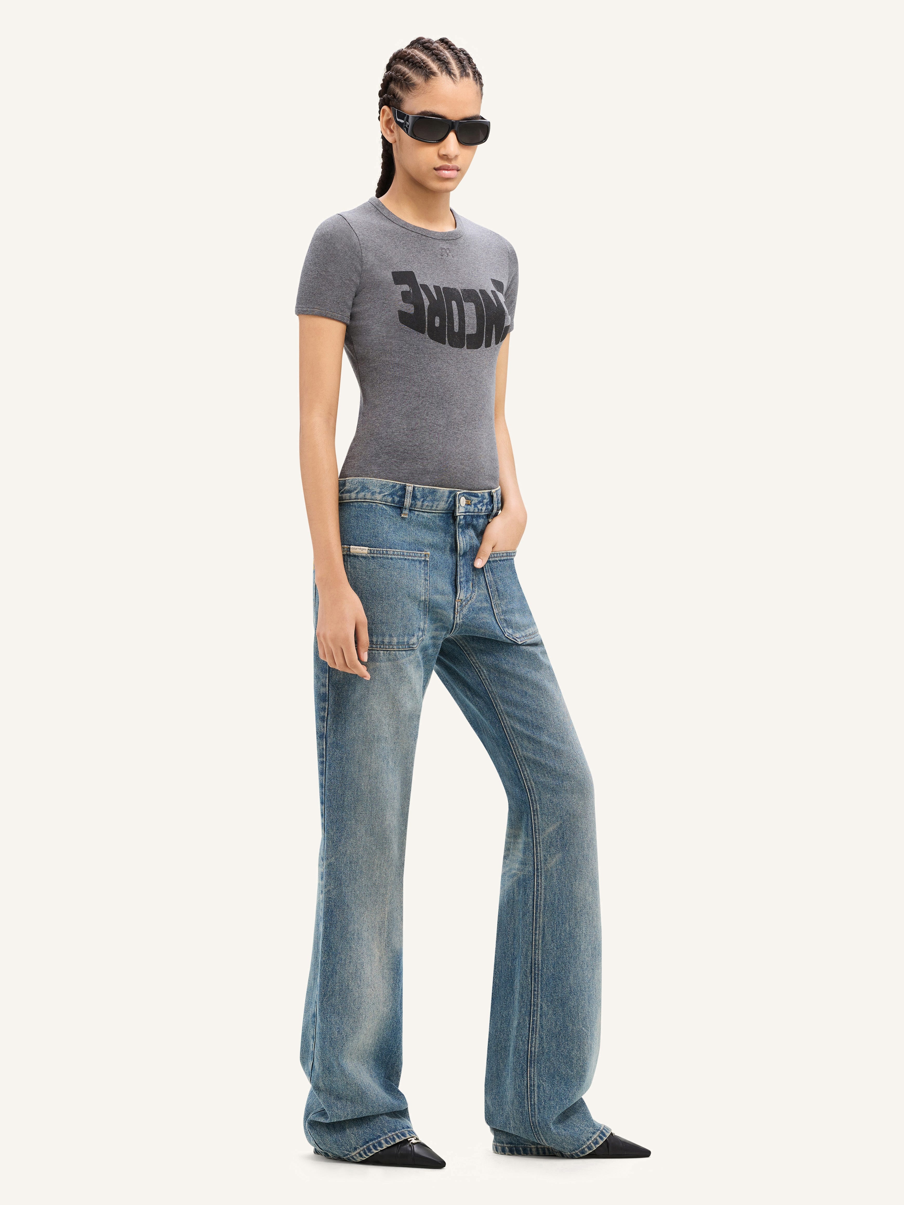 2-POCKET DENIM BOOTCUT PANTS - 3