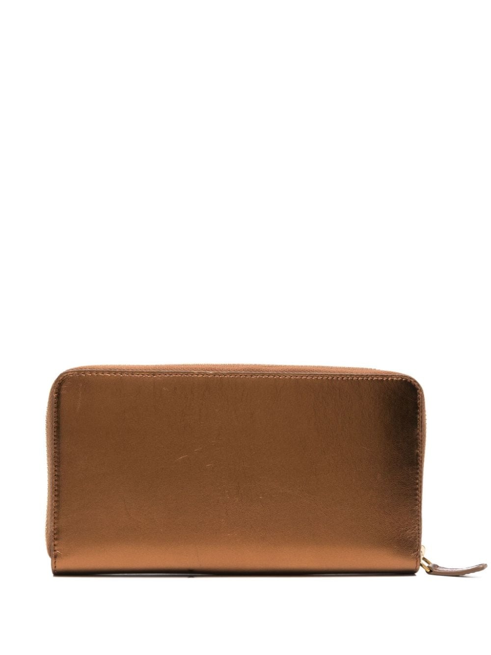 monogram-plaque leather wallet - 2