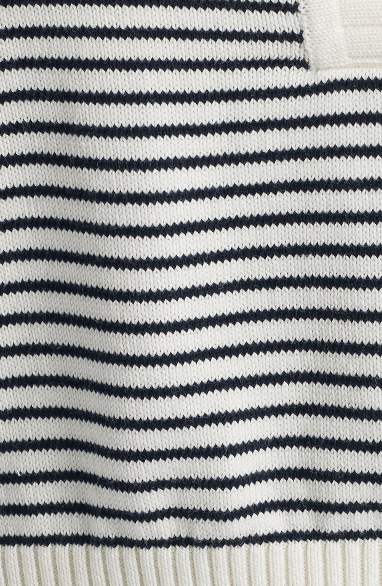 FRAME The Graduate Stripe Polo Sweater in Navy Multi at Nordstrom - 6