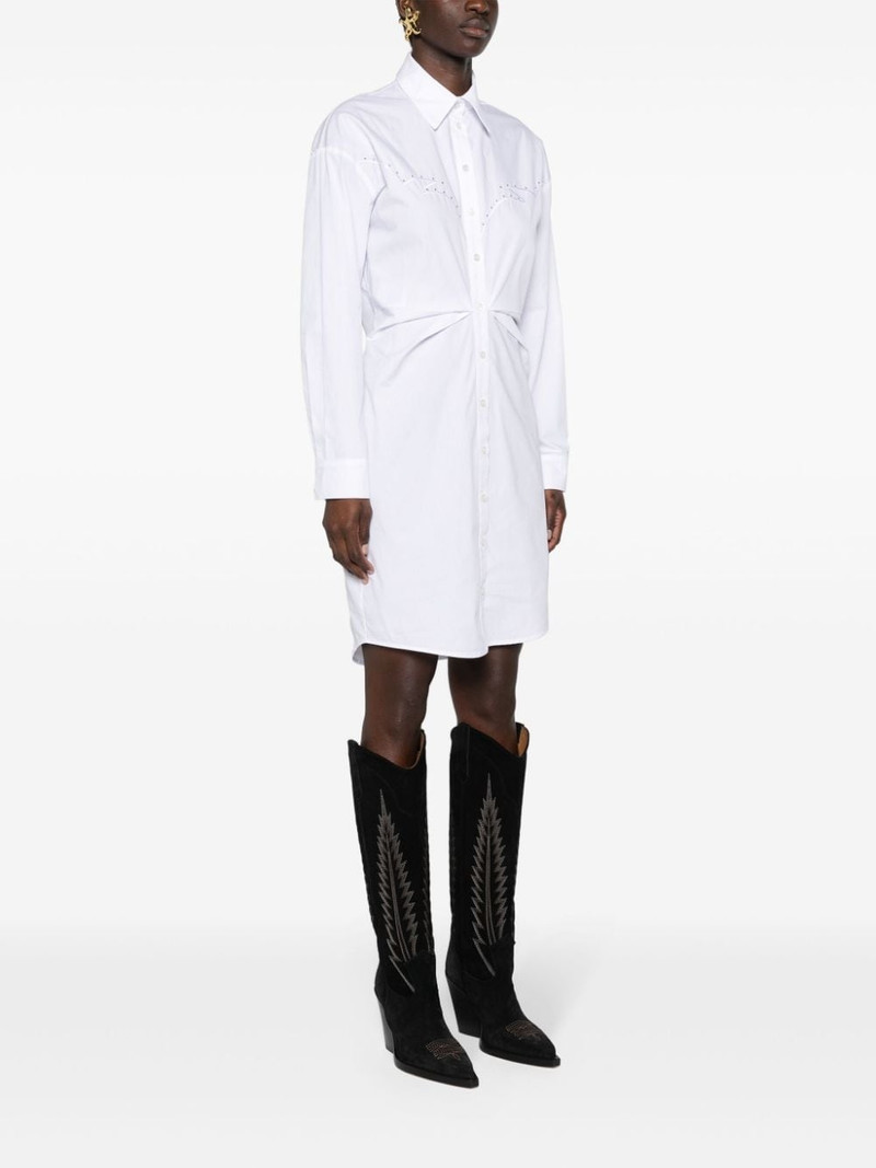 eyelet-detail cotton shirtdress 3