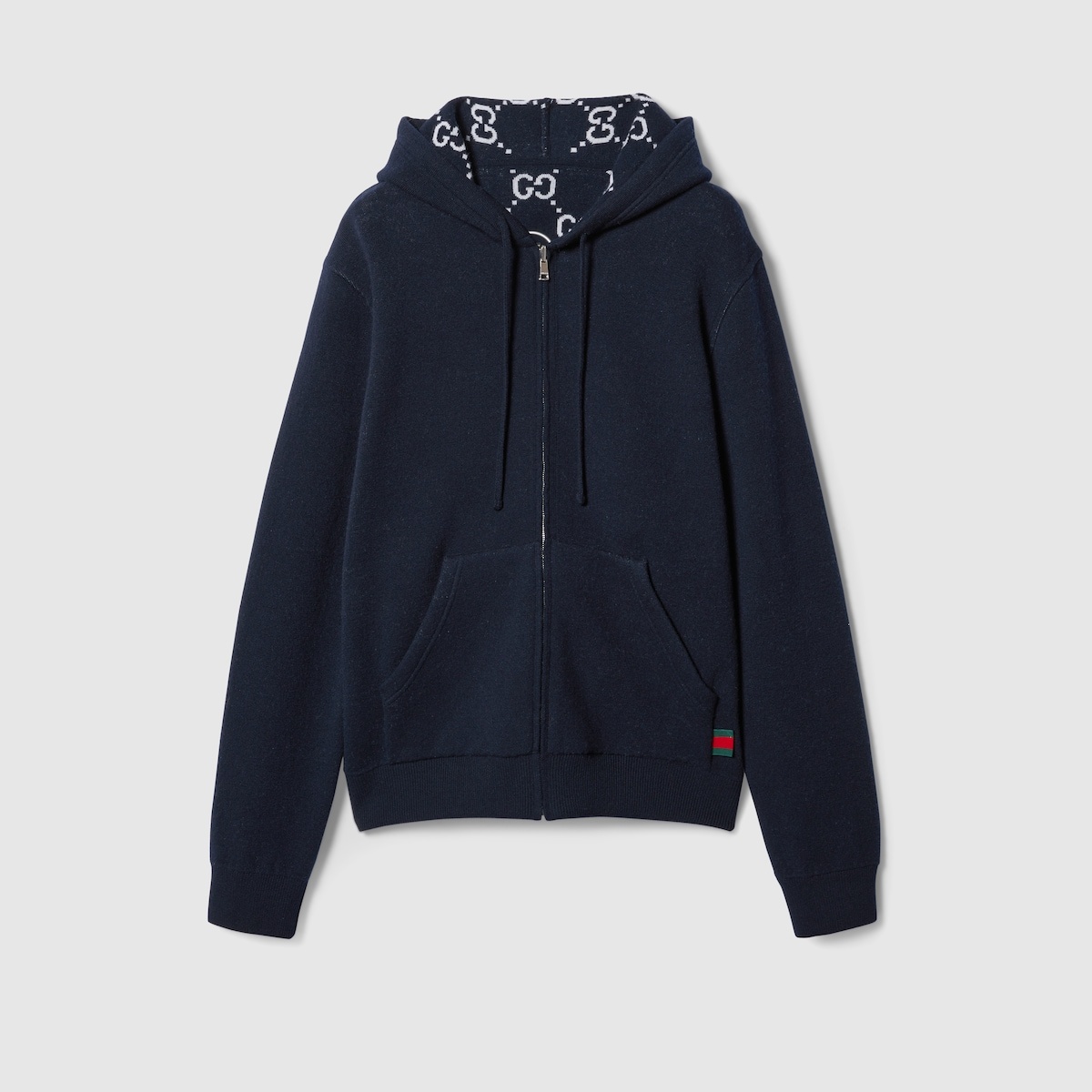 happylifeGUCCI GGウール GUCCI Reversible GG wool hooded zip jacket | REVERSIBLE