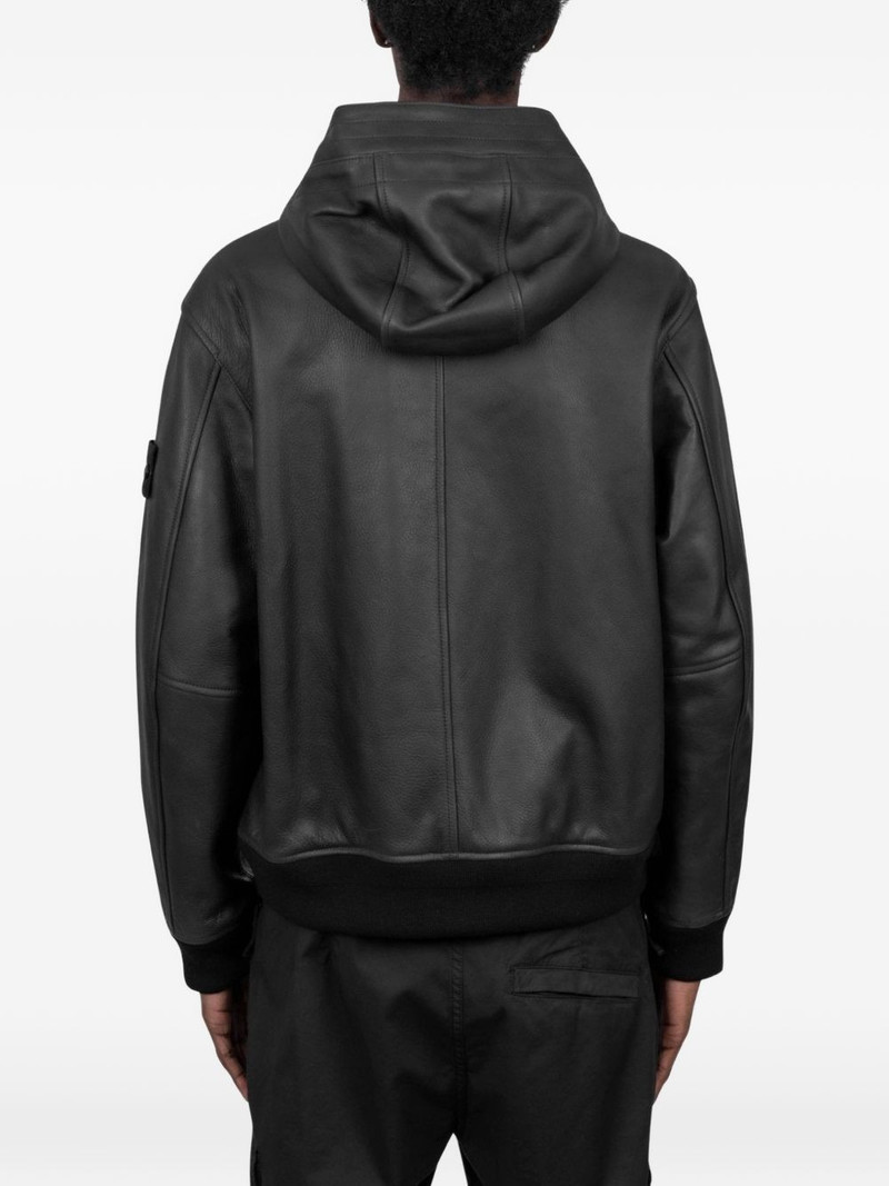 Stone Island logo-detail bomber jacket outlook