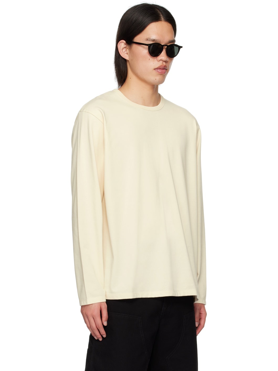 Beige COOLMAX Long Sleeve T-Shirt - 2