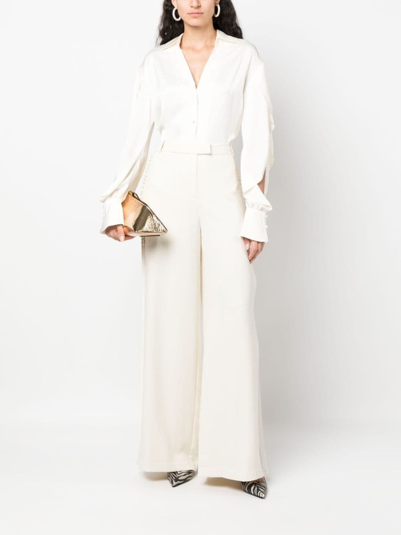SIMKHAI Blossom pleated tailored trousers outlook