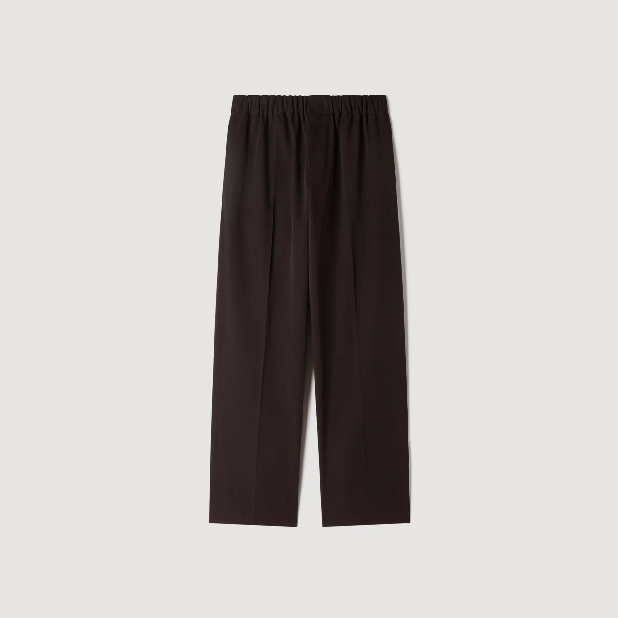 WIDE-LEG ELASTIC WAIST TROUSERS - 1