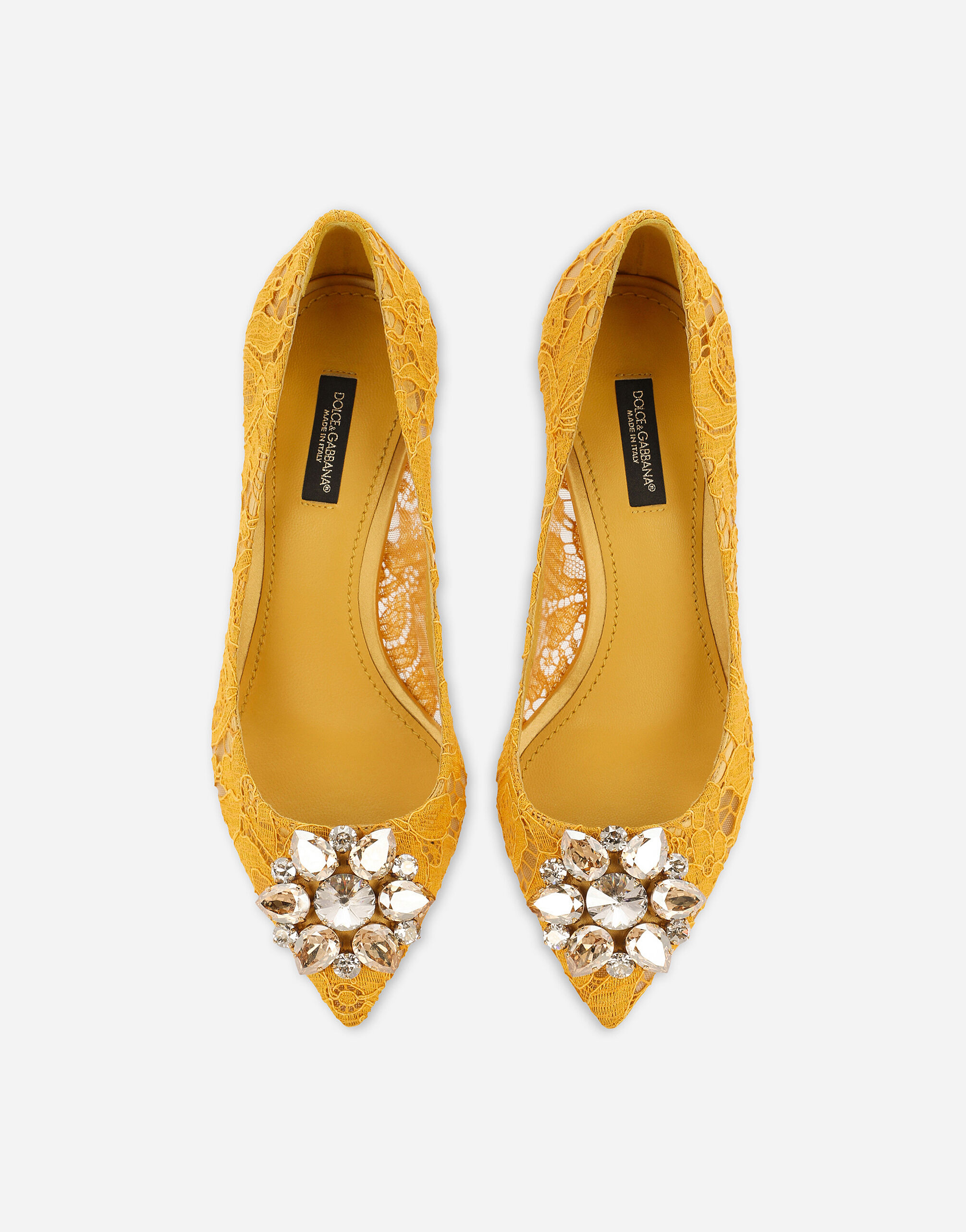 Pump in Taormina lace with crystals - 5