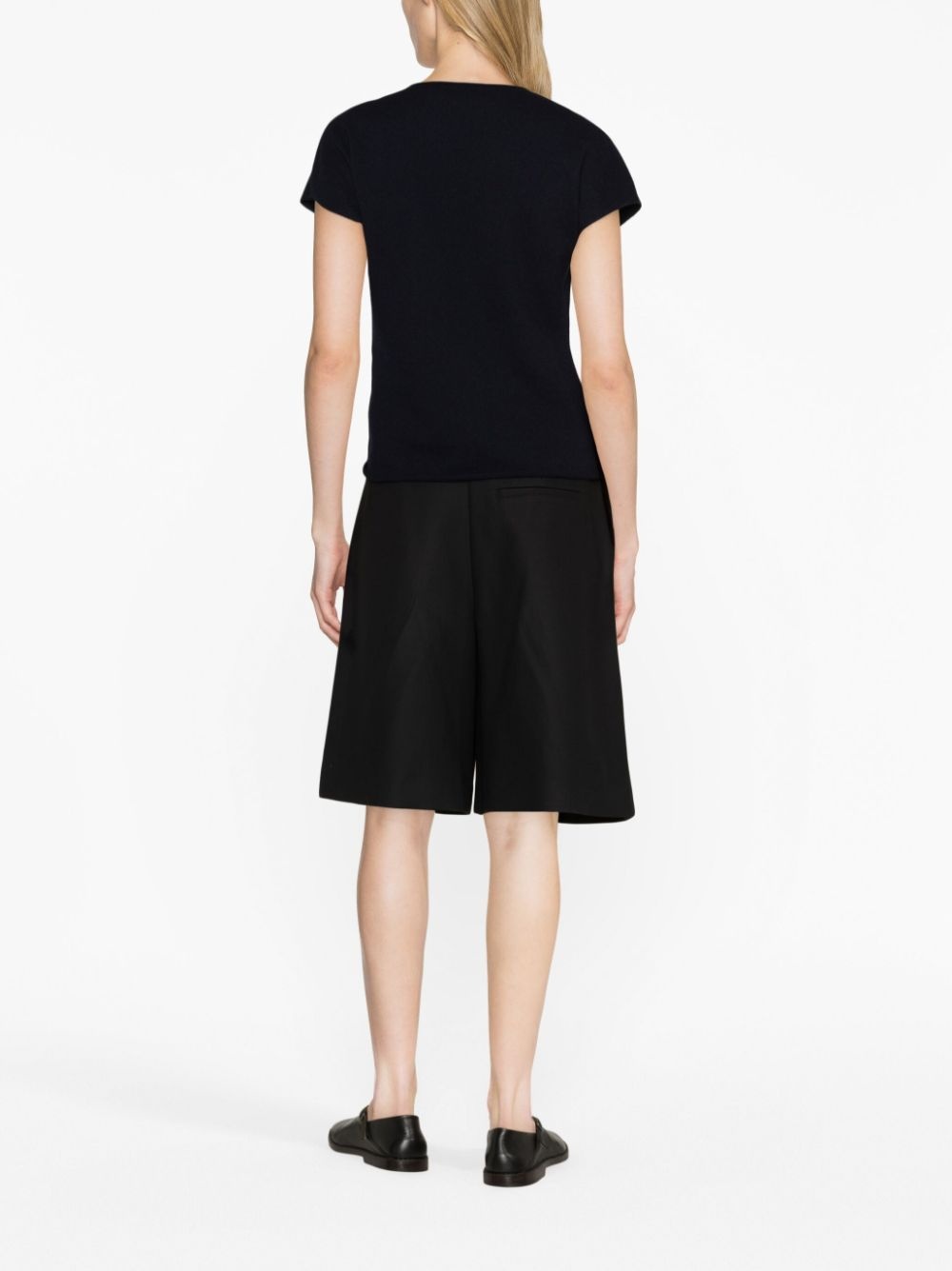 short-sleeve wool-blend T-shirt - 4