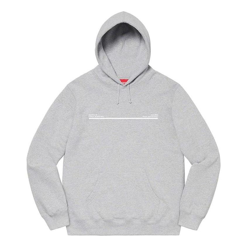 Supreme Shop Hoodie 'Grey White' SUP-FW20-146 - 1