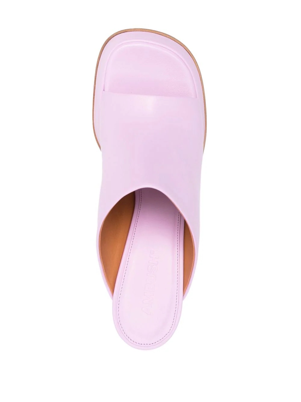 open-toe platform mules - 4