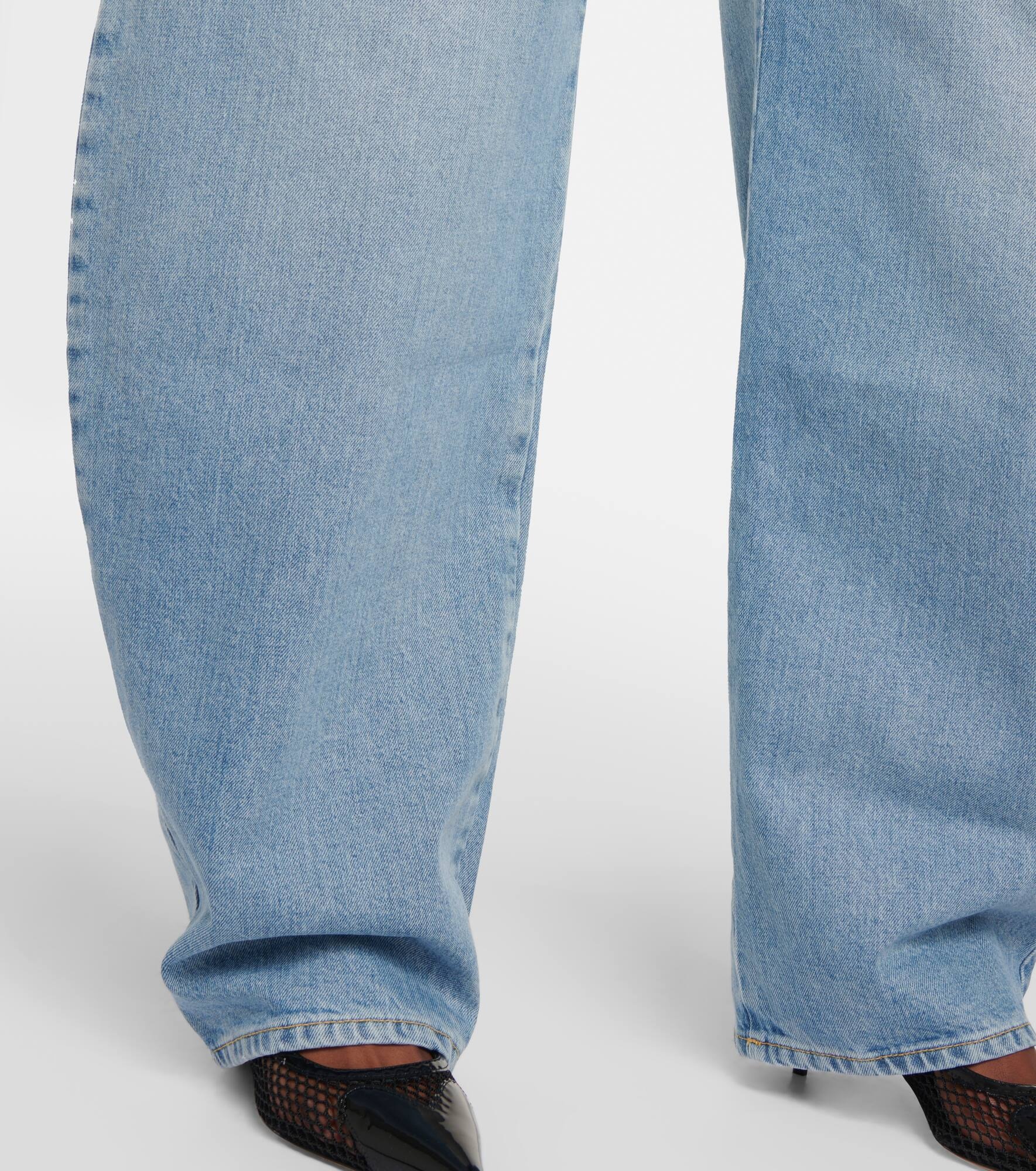 High-rise barrel-leg jeans - 5
