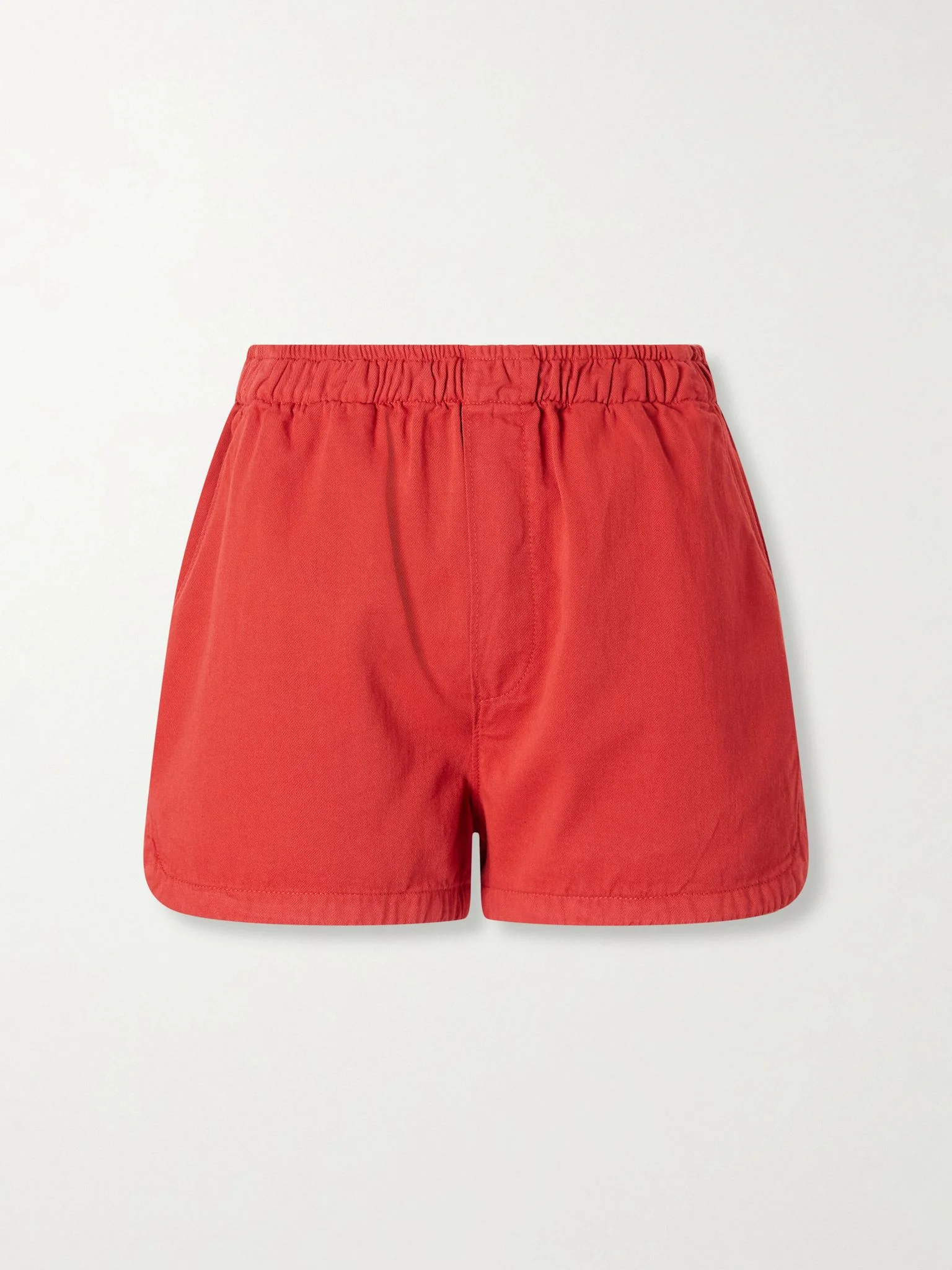 Track cotton-twill shorts Red - 1