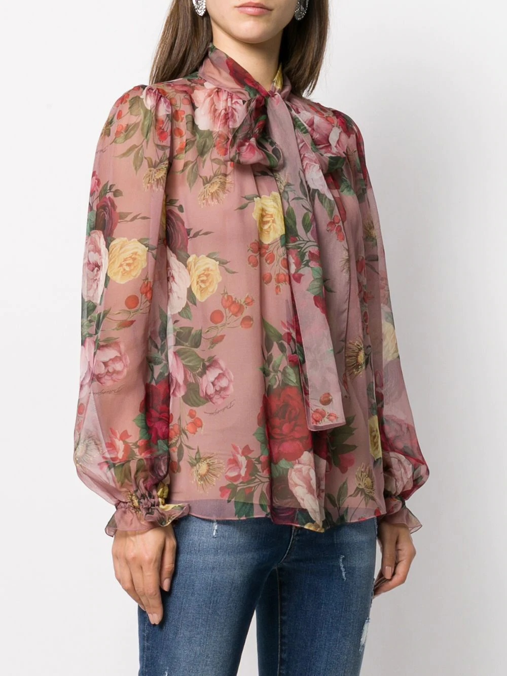 Baroque Rose print blouse - 3