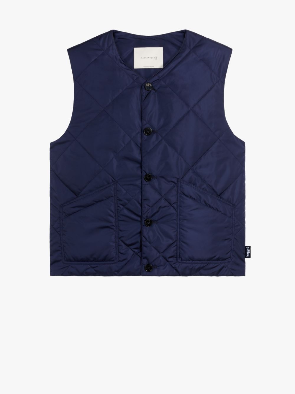 HIG BLUE QUILTED NYLON LINER VEST | GQM-204 - 1