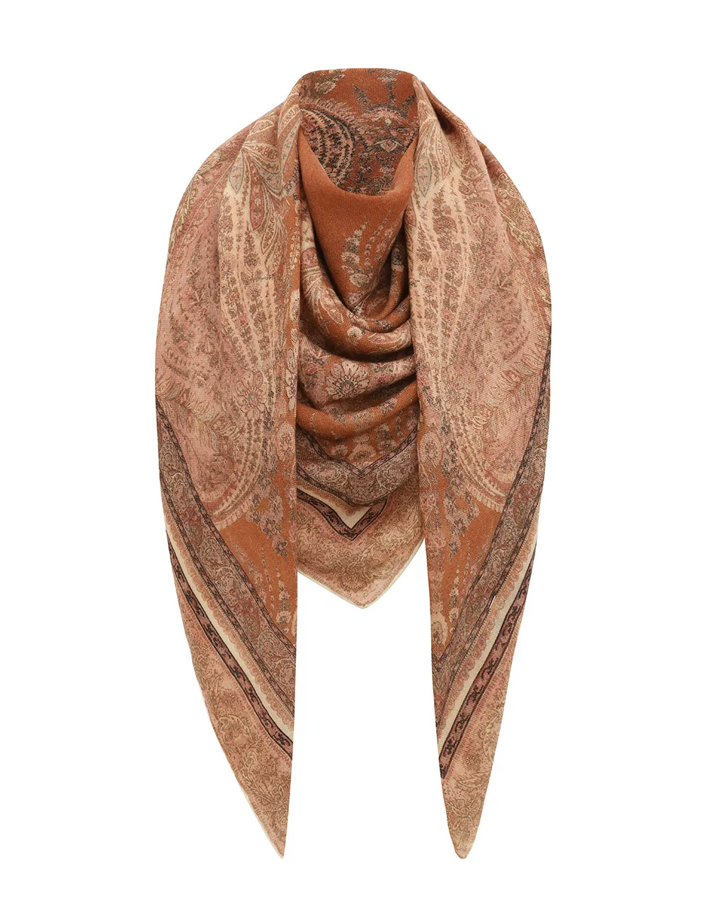 PRINTED WOOL SHAWL - 1