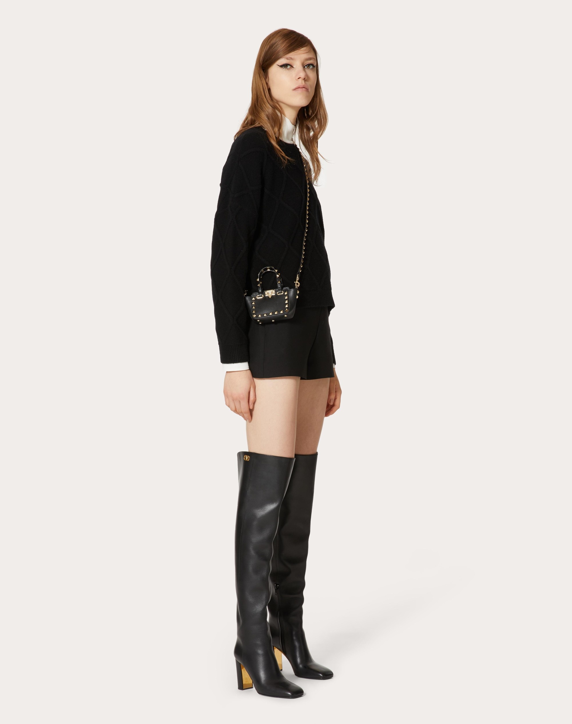 MICRO ROCKSTUD CALFSKIN BAG - 5
