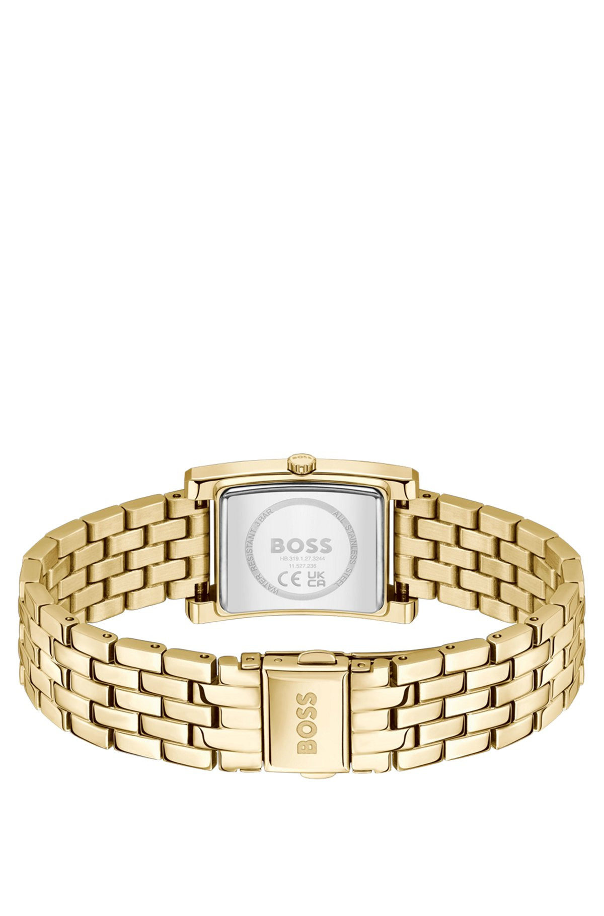 GOLD-TONE WATCH WITH GREEN DIAL - 3