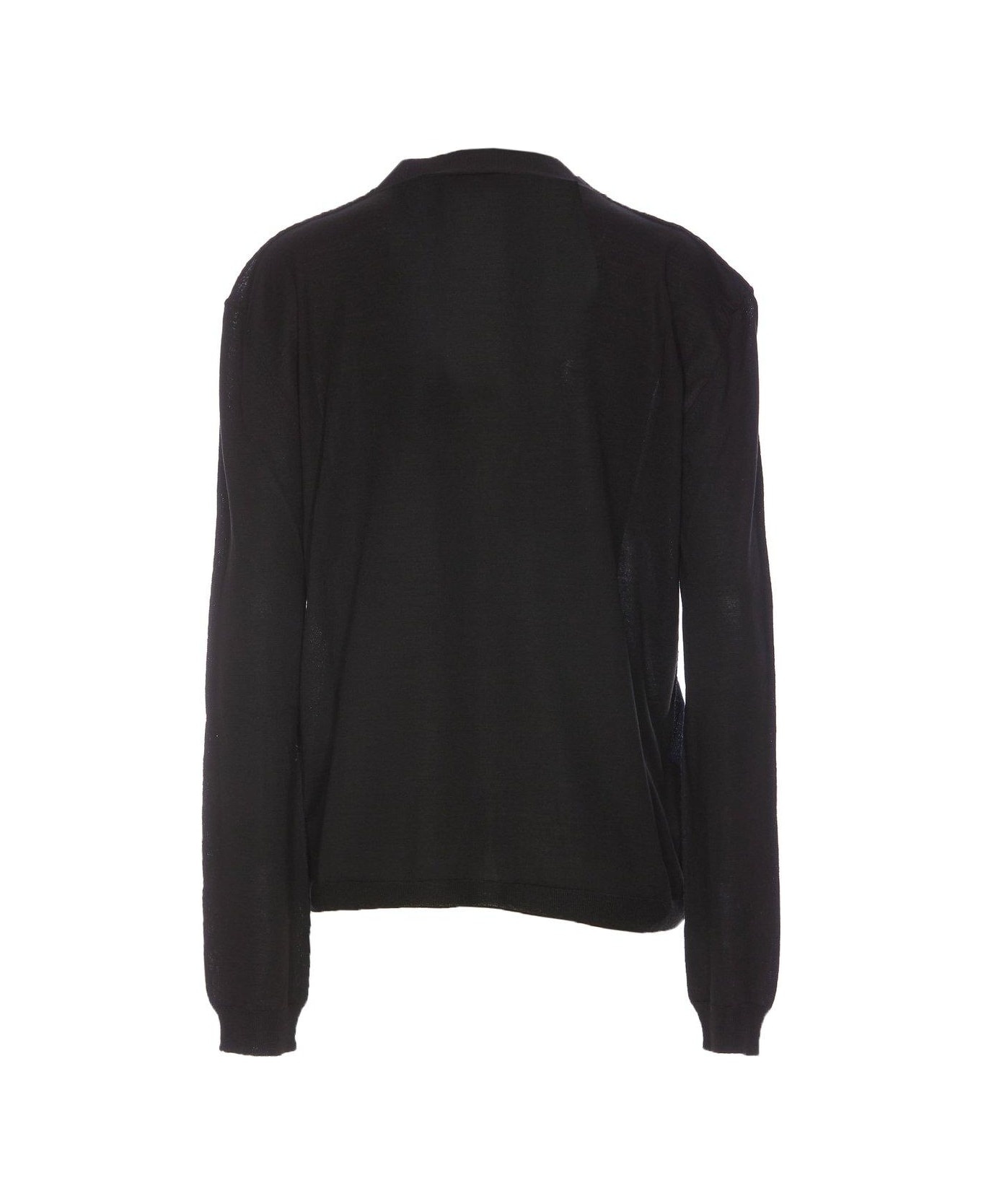 Logo Embroidered Knit Cardigan - 2
