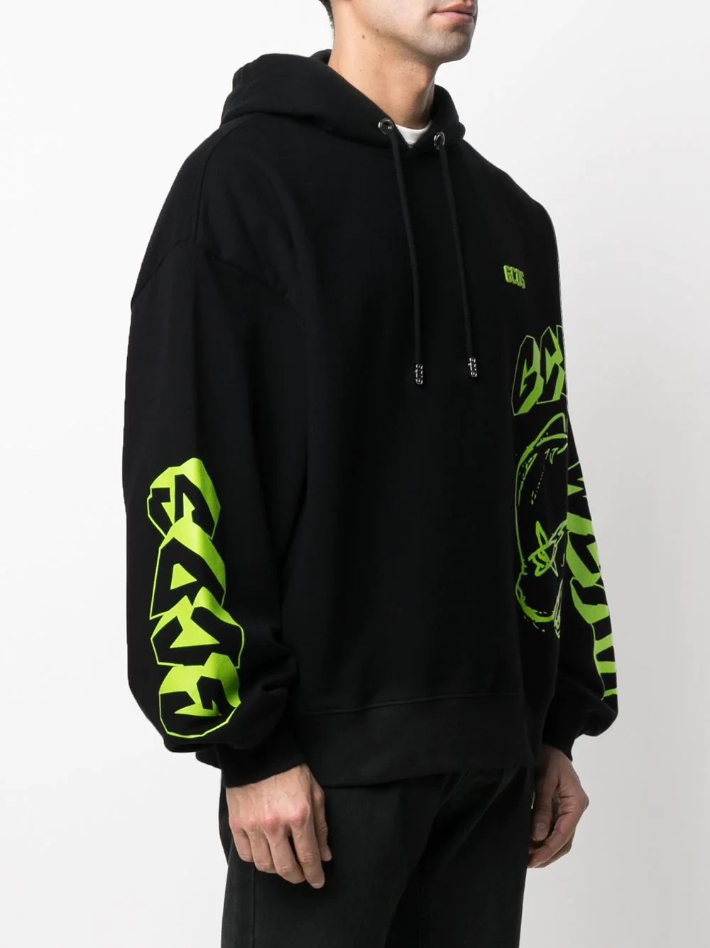 logo drawstring hoodie - 3