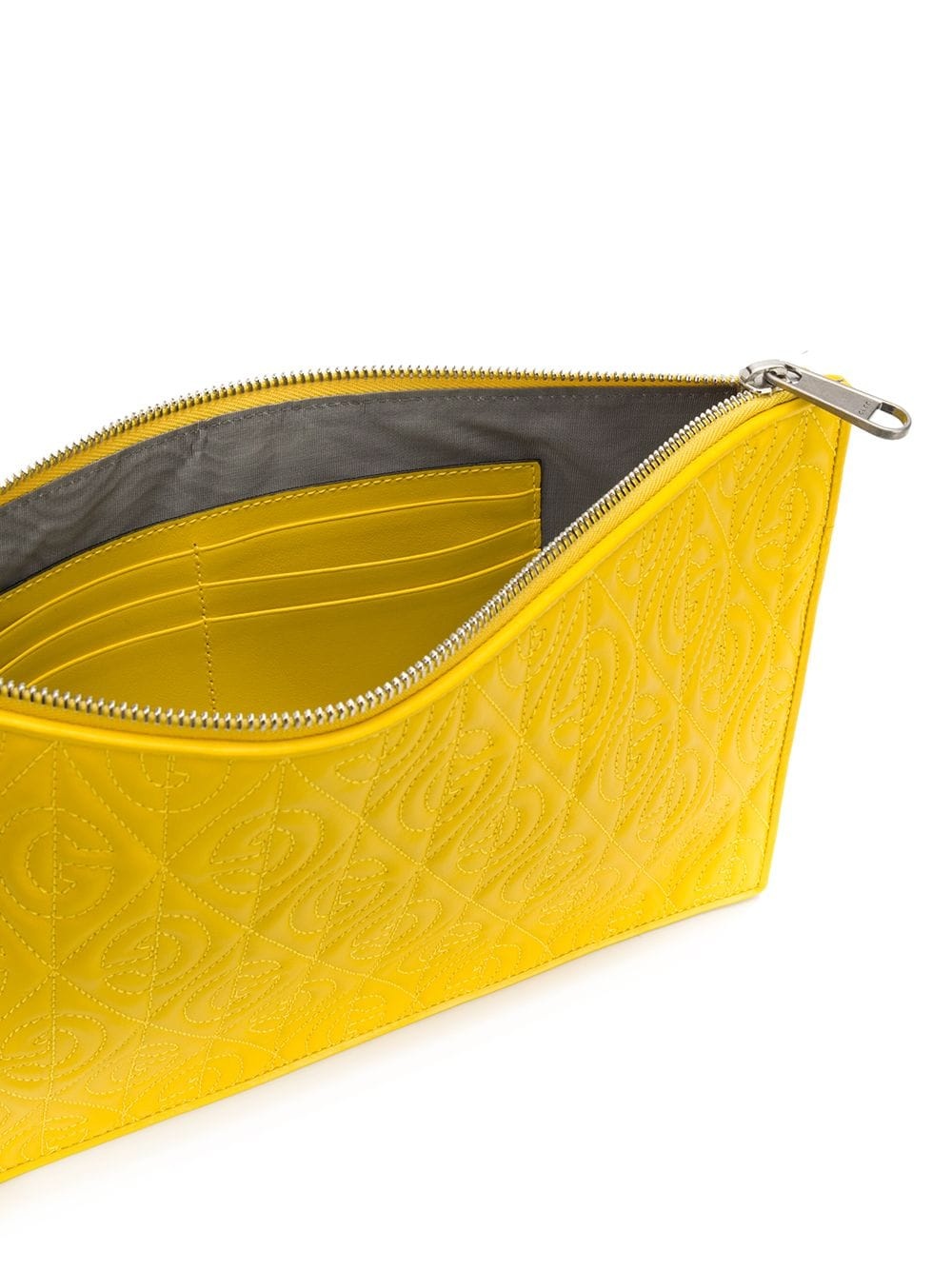 logo-embossed clutch - 5