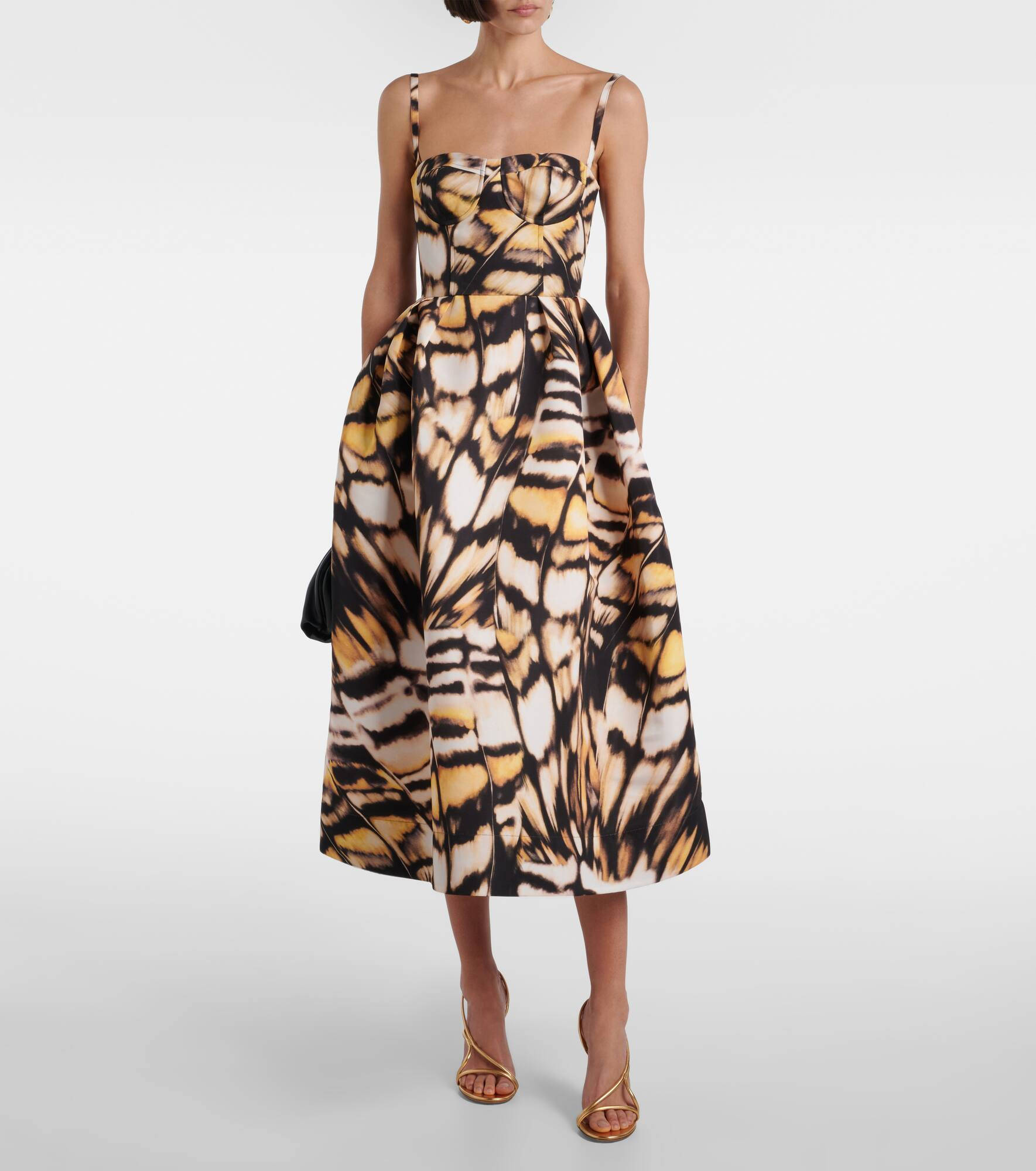 Printed faille cocktail dress - 2