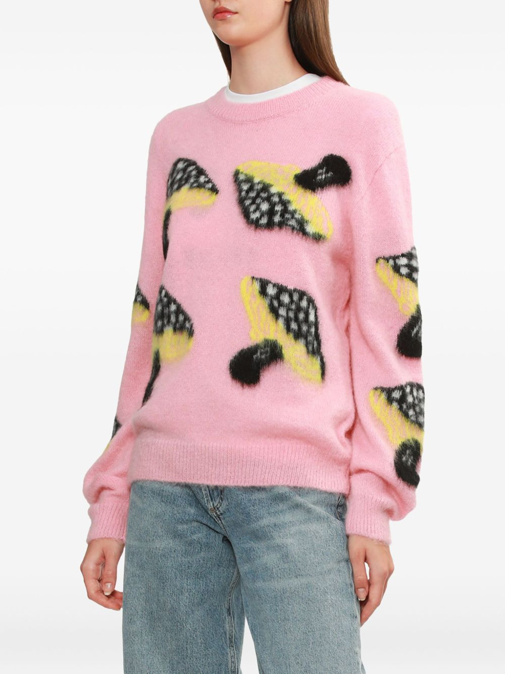 mushroom-print sweater - 3