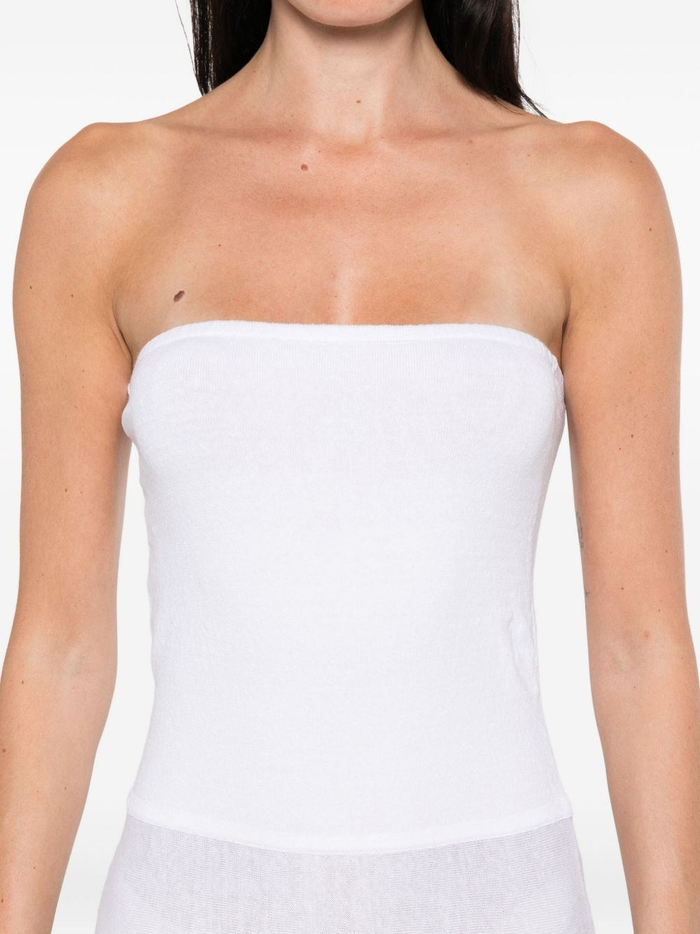 strapless maxi dress - 5