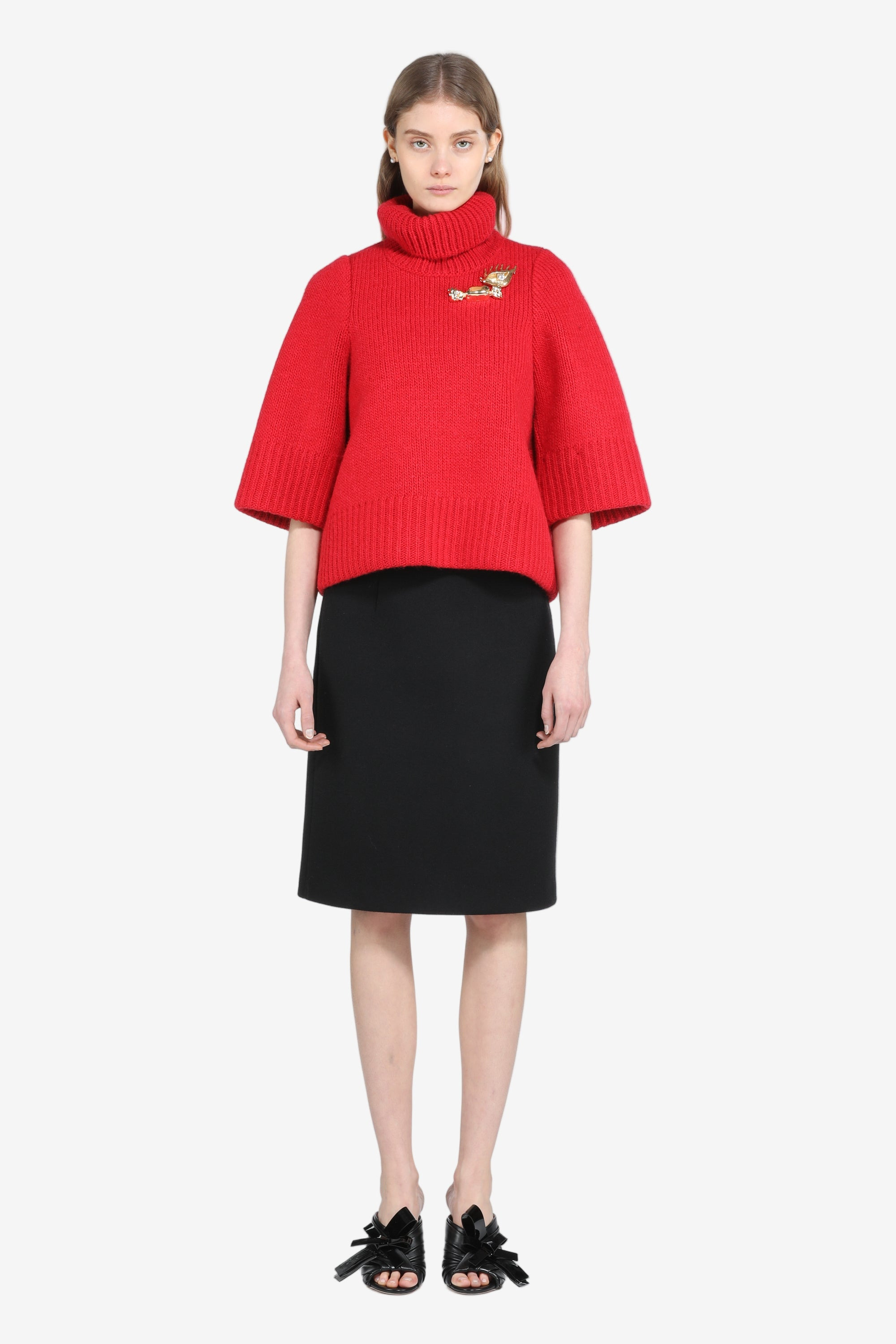 OVERSIZED SWEATER WITH THREE-QUARTER SLEEVES - 4