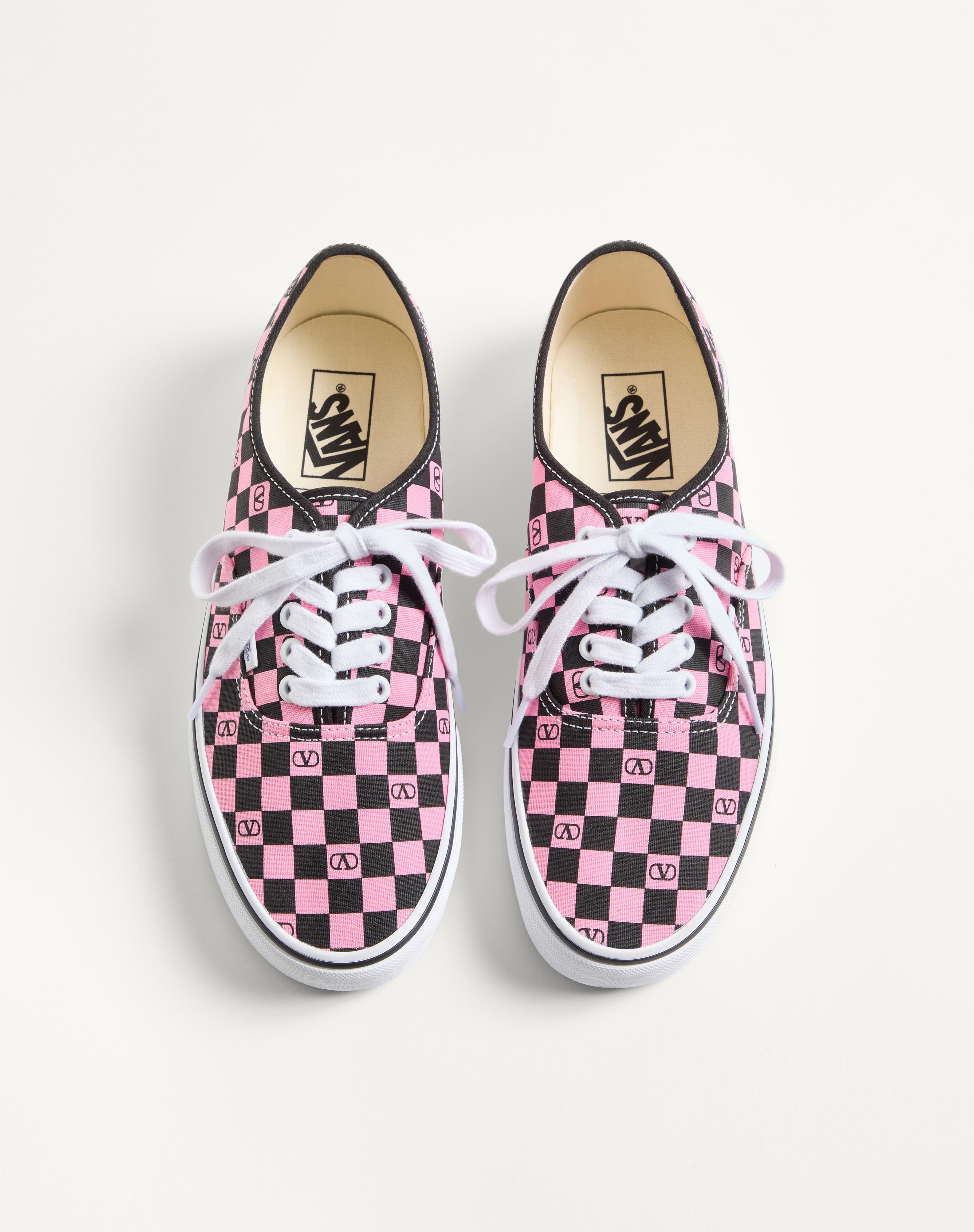 VALENTINO GARAVANI AND VANS LOW-TOP TRAINER IN FABRIC WITH VLOGO CHECKERBOARD PRINT - 6