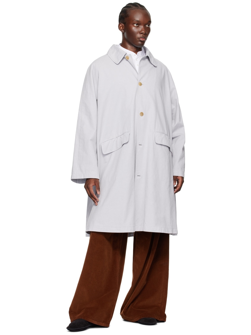 Gray Garth Trench Coat - 4