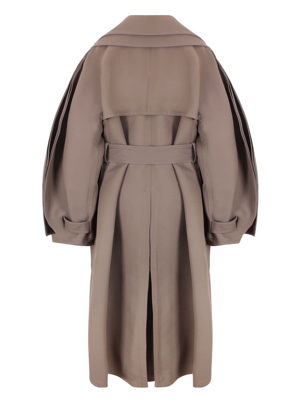 double-collar trench coat - 2