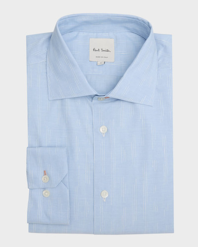 Paul Smith Men's Cotton Stitched Gradient Stripe Dress Shirt outlook