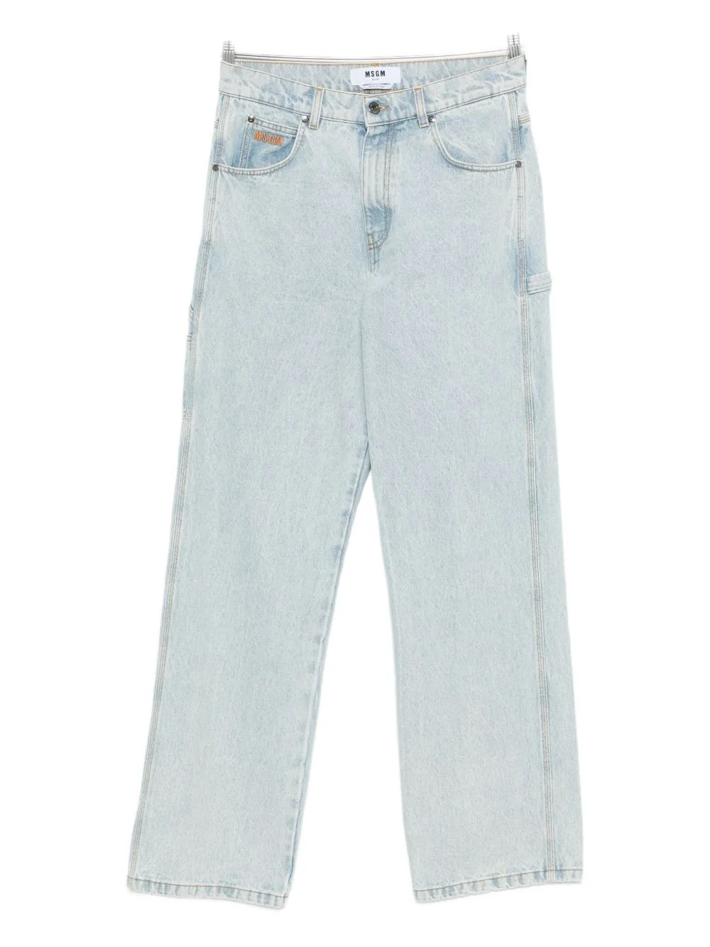 cotton straight jeans - 1