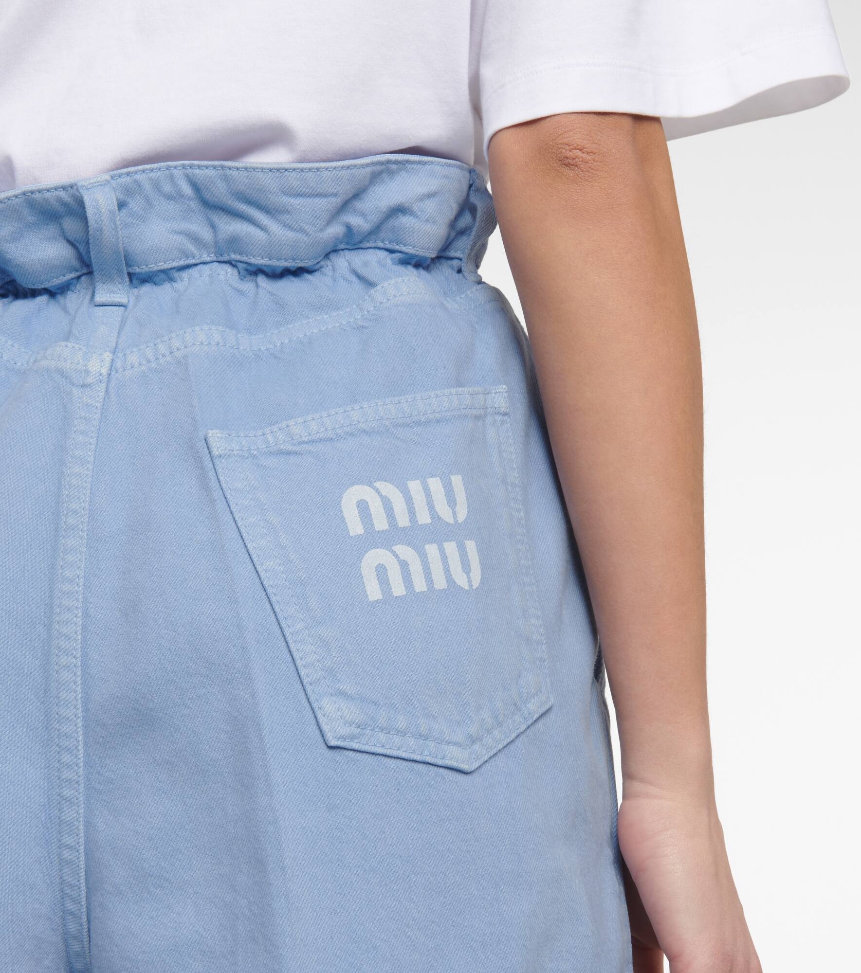 High-rise denim shorts - 5