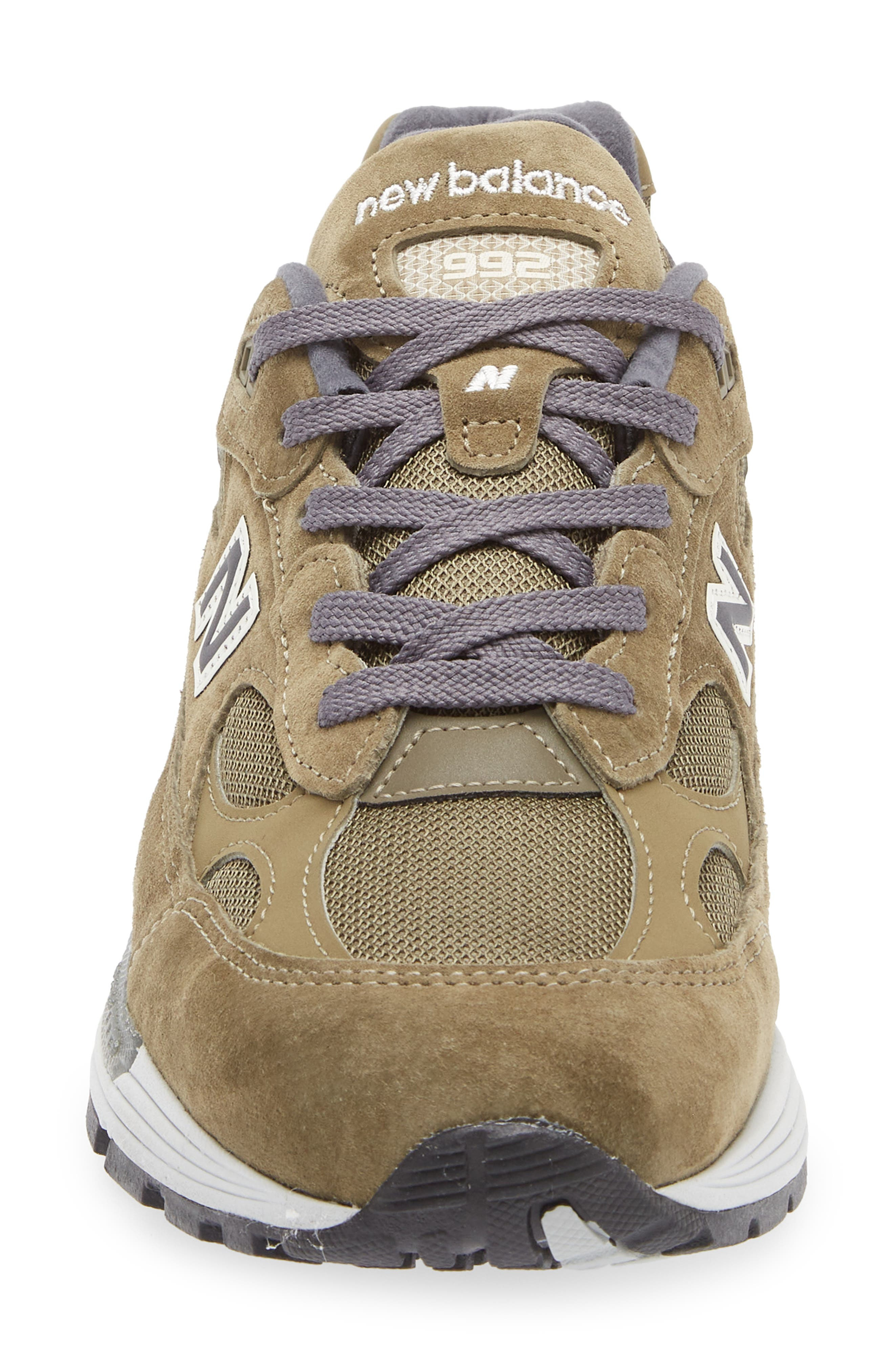 New Balance Gender Inclusive Made in USA 992 Sneaker in Dark Camo/Covert Green at Nordstrom - 4