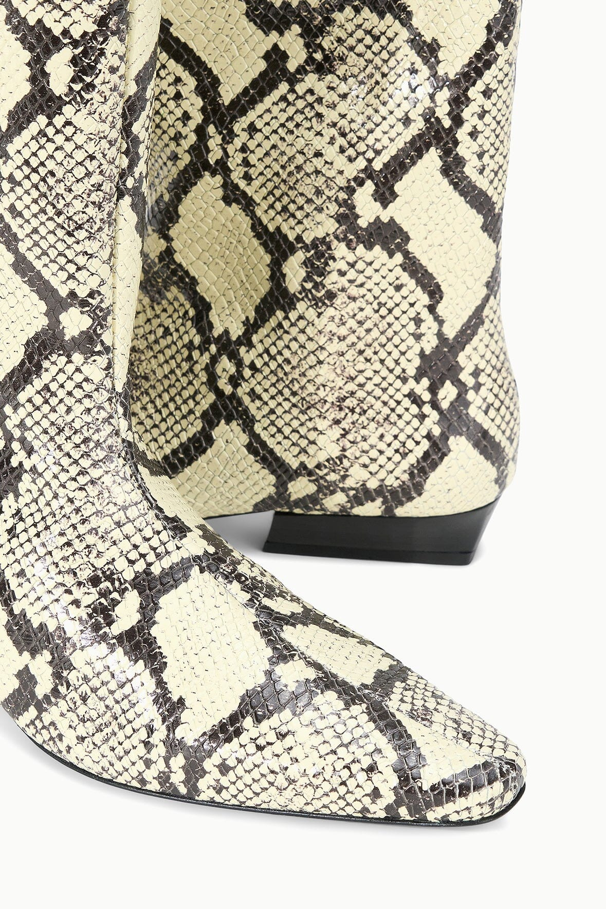 STAUD WALLY FLAT BOOT WHITE SNAKE - 5