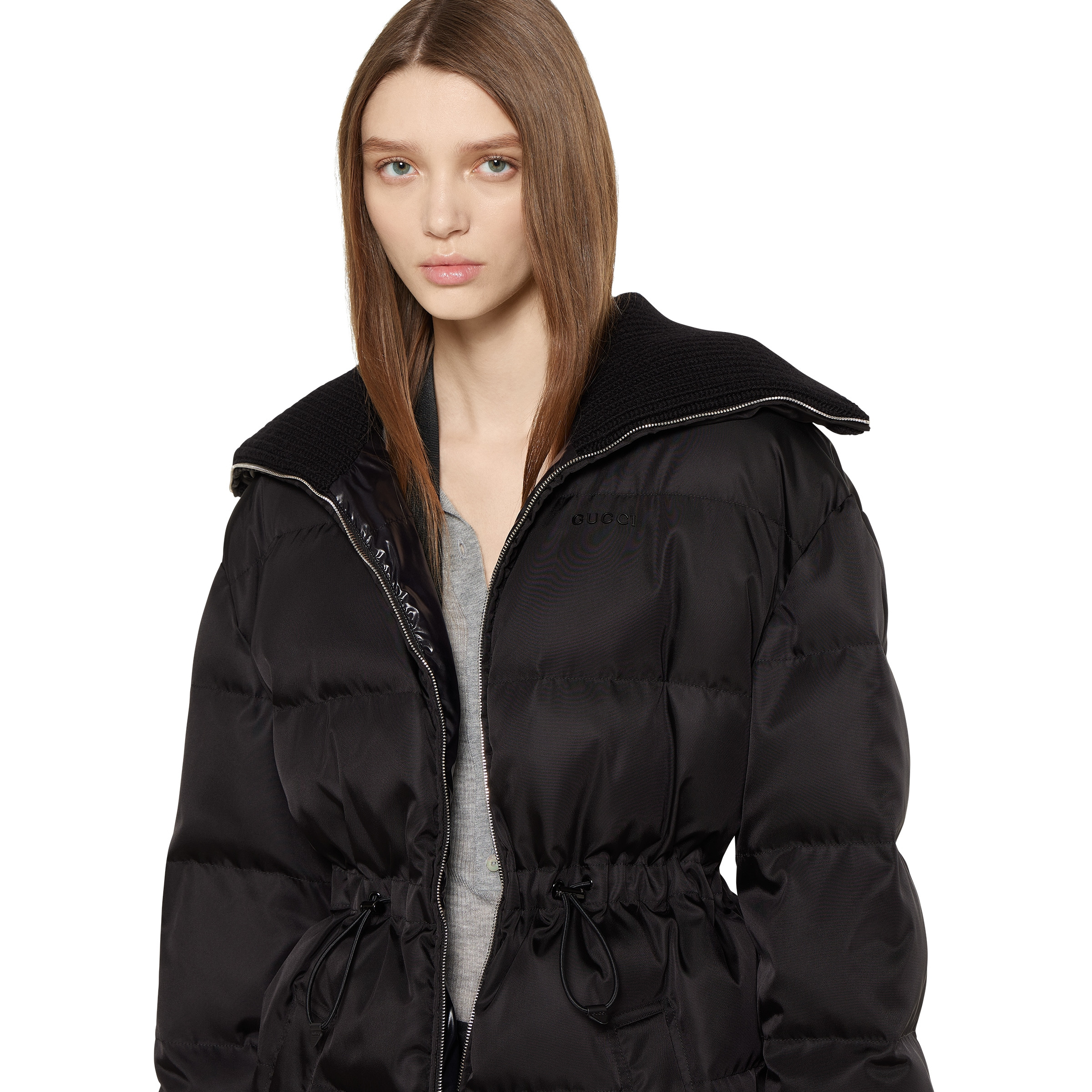 Gabardine fine nylon jacket with logo - 5