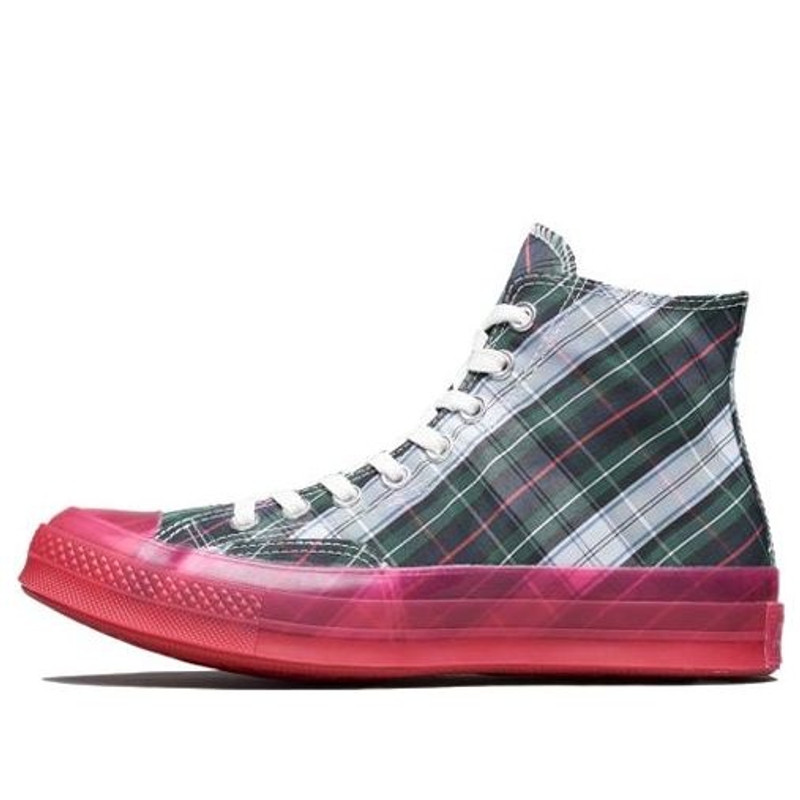Converse Chuck Taylor All-Star 70s Hi Plaid Translucent Midsole Red 163324C - 1