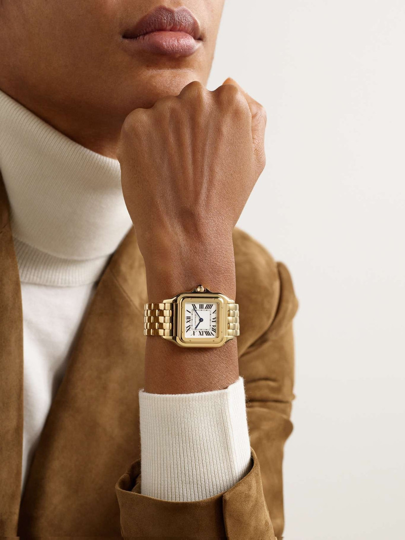 Cartier Panthère de Cartier Medium 31mm 18-karat gold watch White outlook