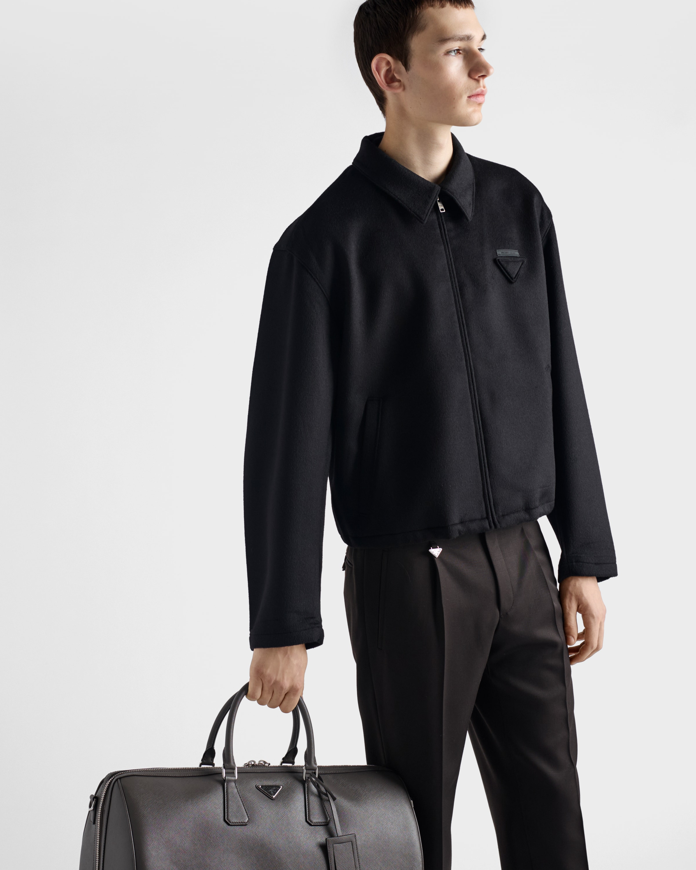 Wool and cashmere blouson jacket - 3