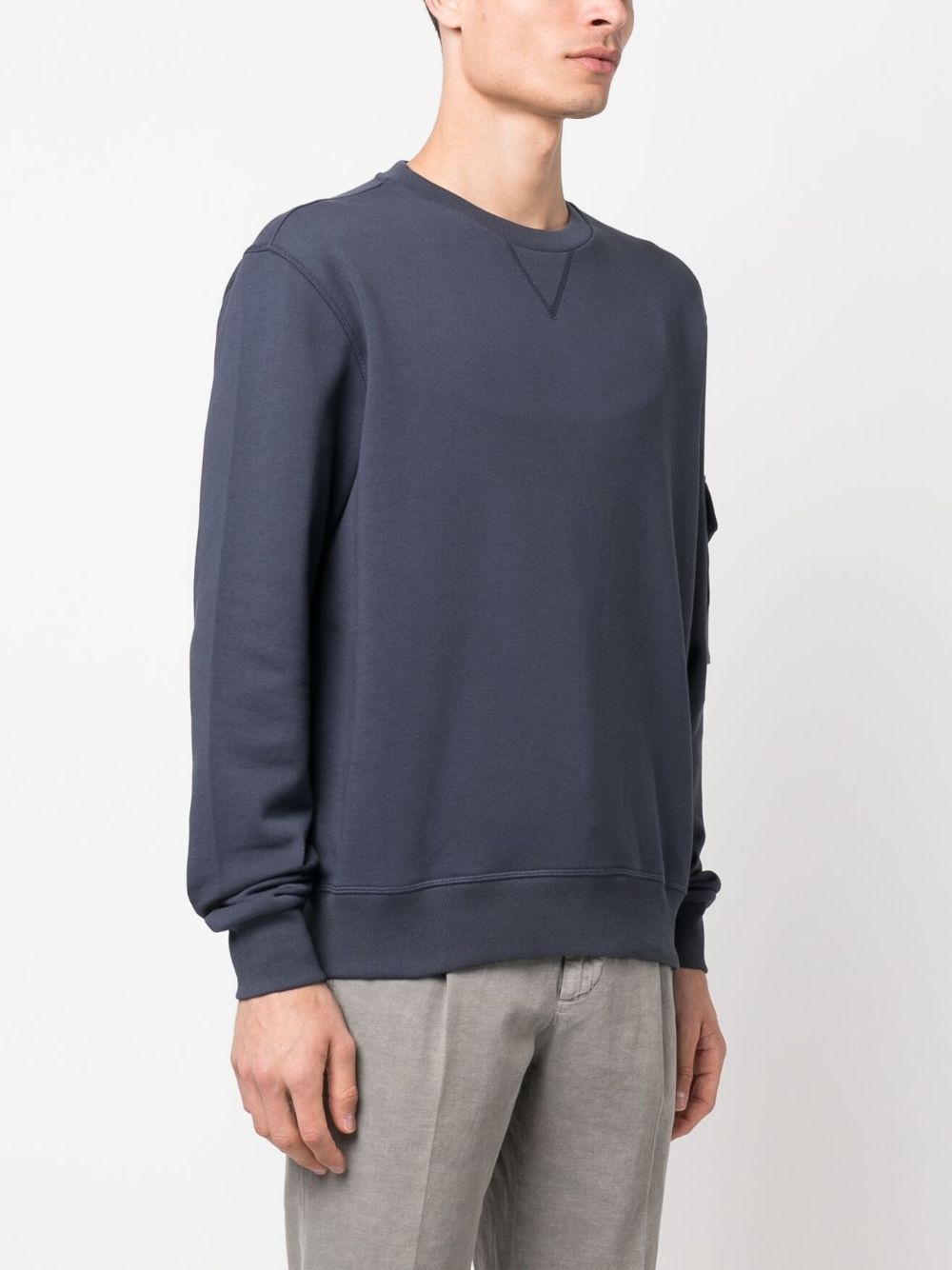 flap-pocket detail sweatshirt - 3