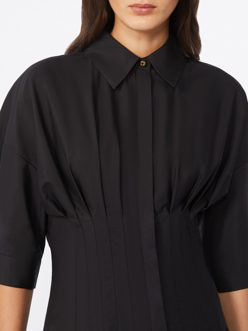 CERA Cotton poplin dress - BLACK 5