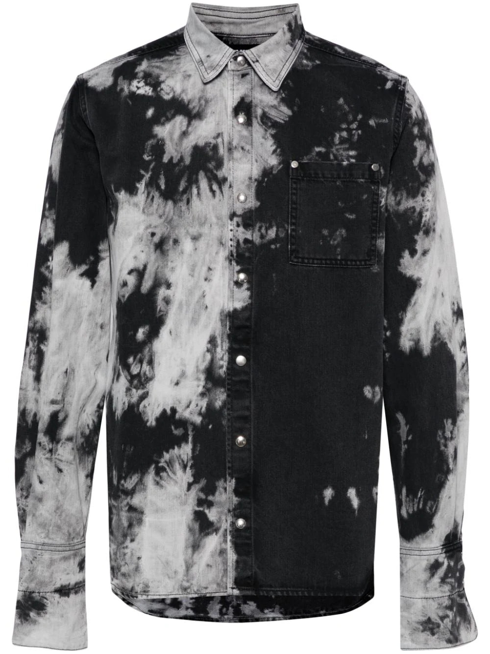 TIE-DYE DENIM SHIRT - 1