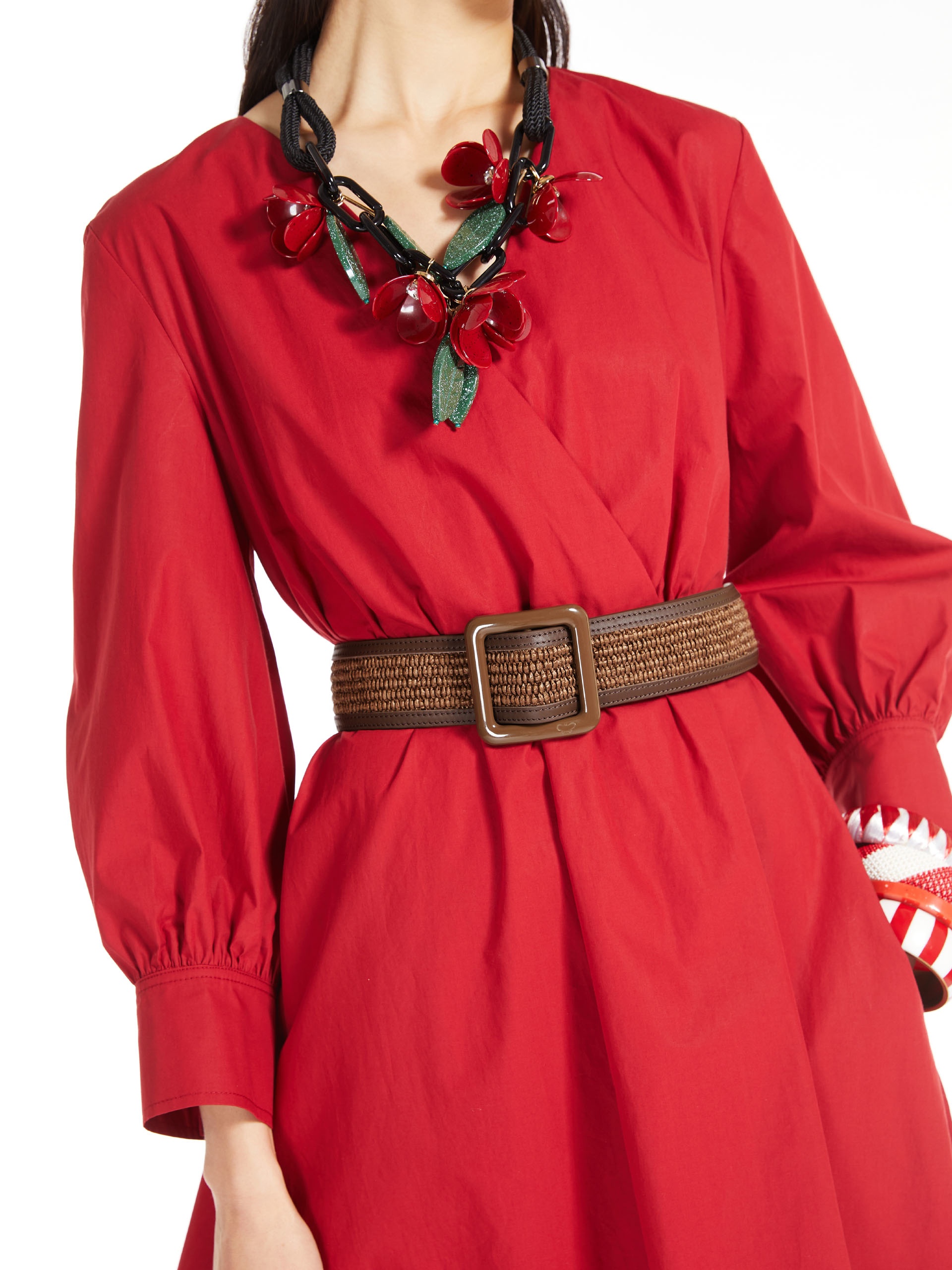BOCCA Raffia and leather belt - 3