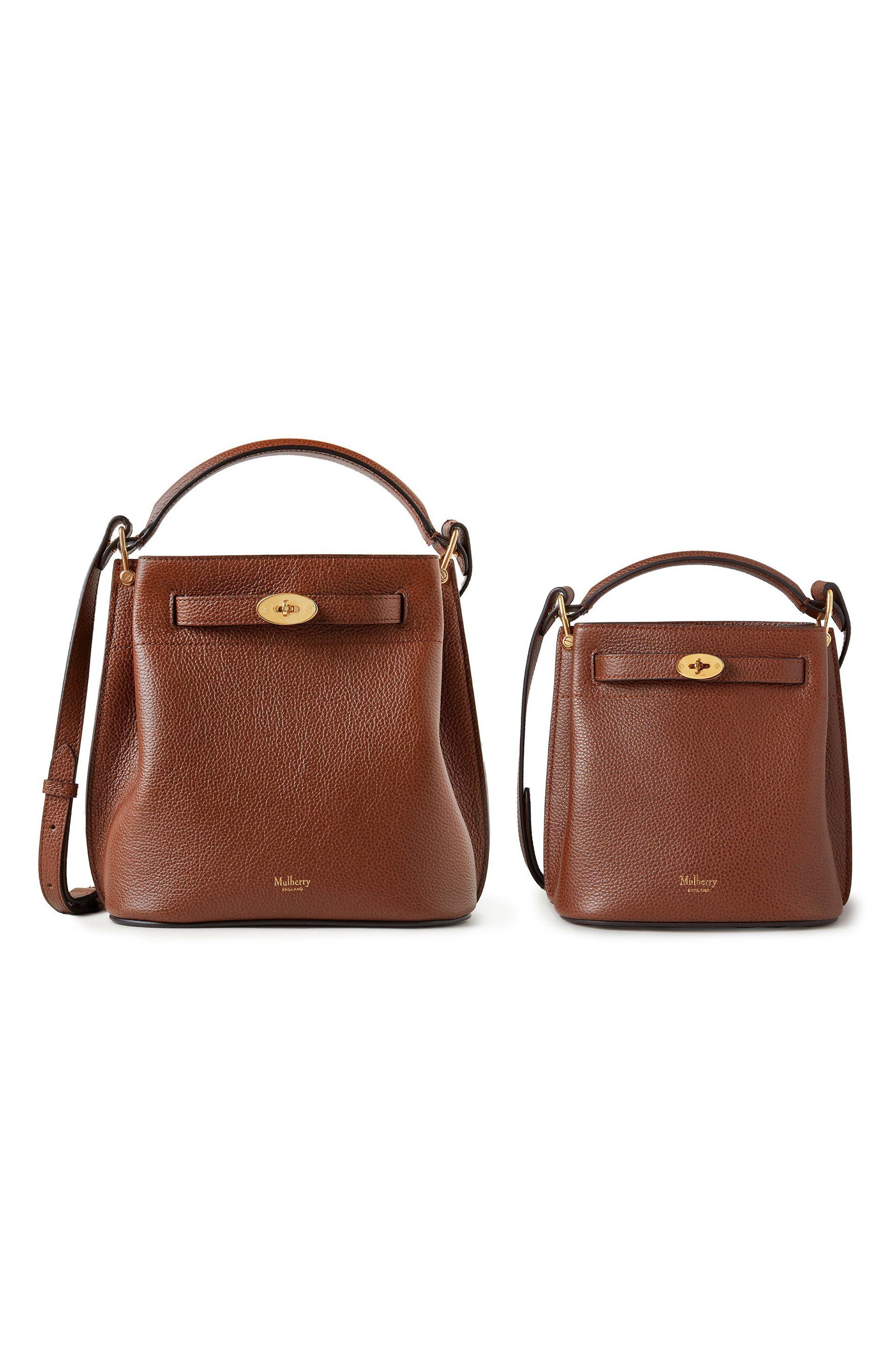 Mulberry Mini Islington Leather Bucket Bag in Oak at Nordstrom - 6