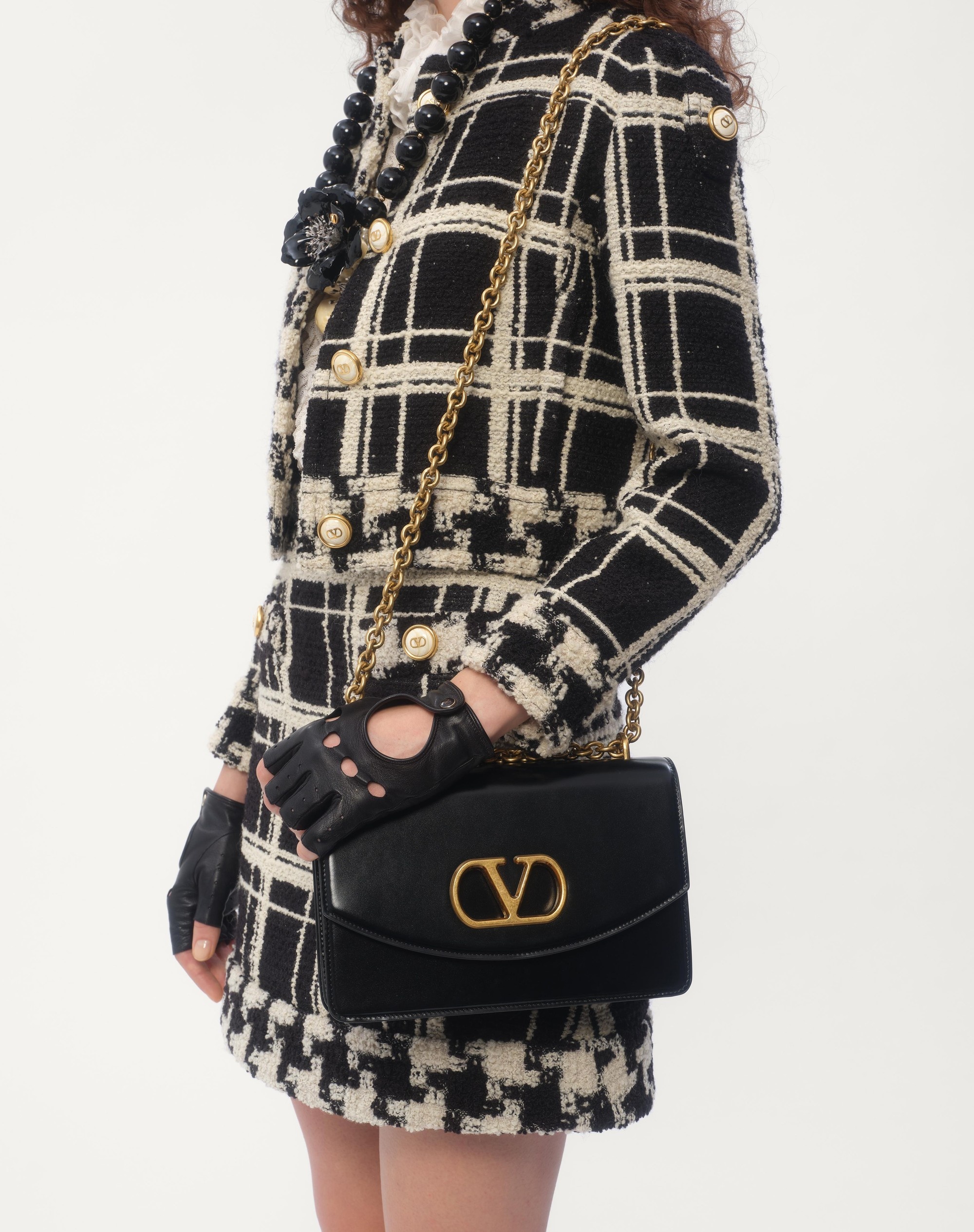 ジャケット VALENTINO Macro Check tweed caban Valentino Garavani Caban in Macro Check Tweed | Saks Fifth