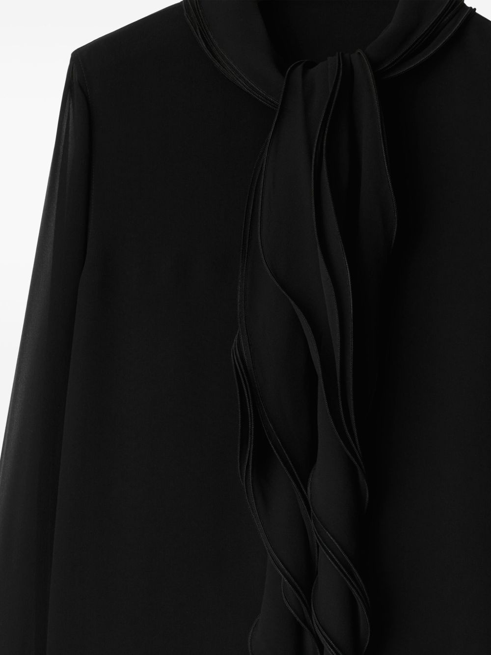 ruffled silk blouse - 5