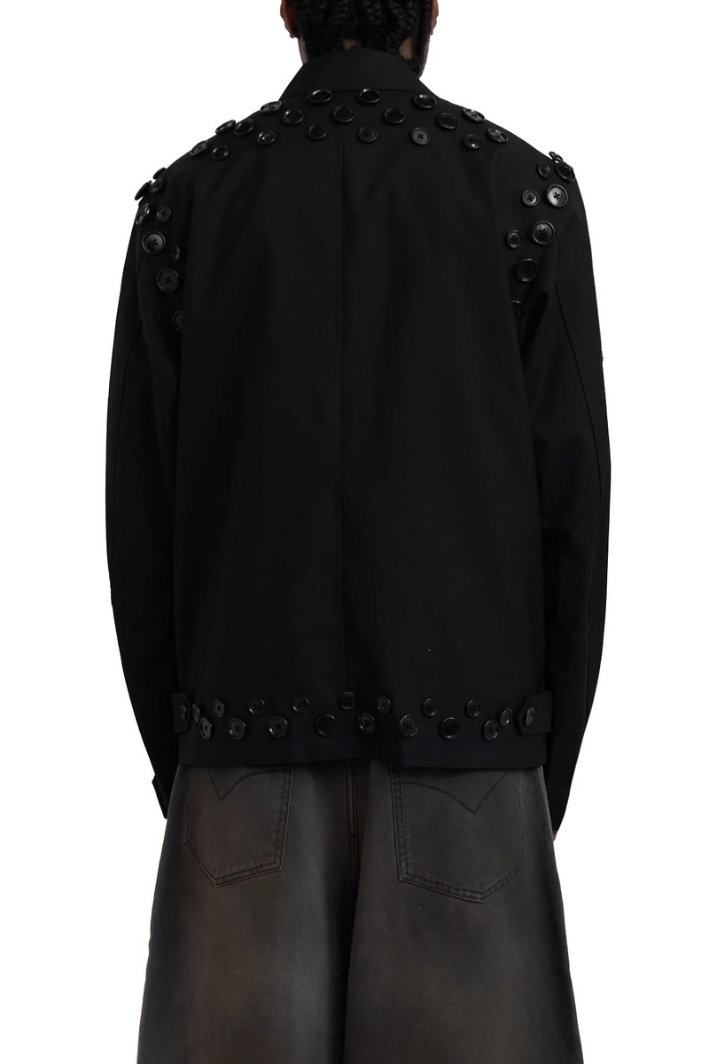 TAKAHIROMIYASHITA TheSoloist. TAKAHIROMIYASHITA TheSoloist. Zip Up Brit Jacket (Black Buttons) Black outlook