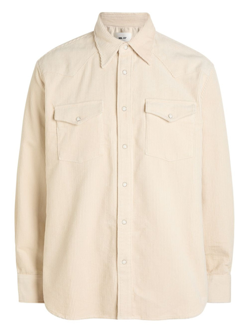 Ricky corduroy-effect button shirt 1