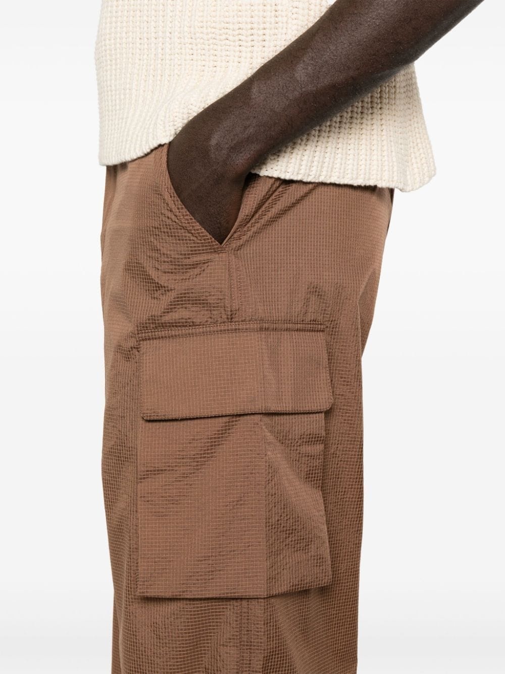 ripstop straight cargo trousers - 5