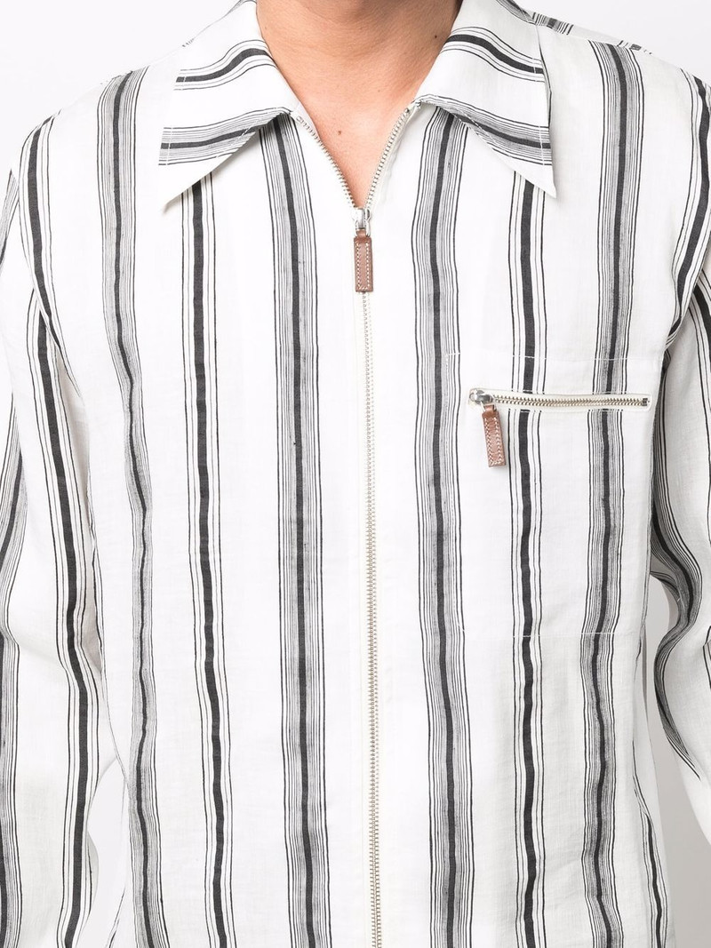 stripe-print shirt 5